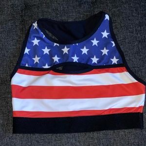 Born Primitive American Flag High Neck Bra